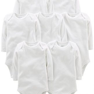 Unisex Baby 7-Pack Long Sleeve Bodysuits