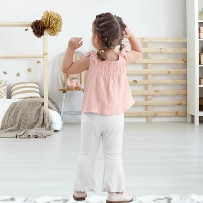 Adorable 3-Pack Baby Girl Flare Pants - Image 4