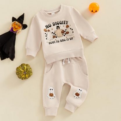 "Adorable Halloween-Themed Outfit for Newborn and Toddler Boys" - Image 4