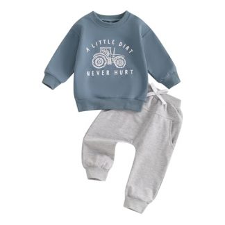 "Little Adventurer" Toddler Boy's Sweatshirt and Jogger Pants Set