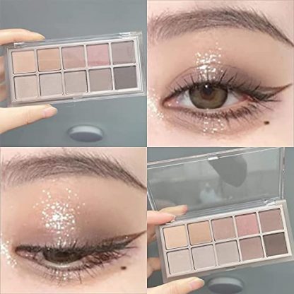 10-Color Matte Eyeshadow Palette: Cement Edition - Image 5