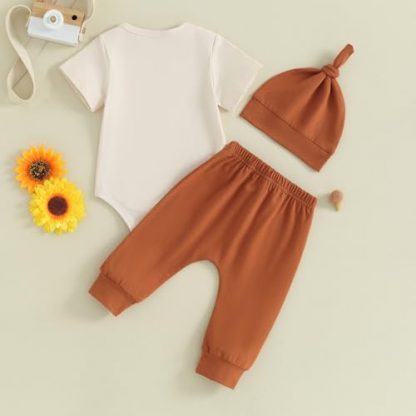 "Little Beach Bum" Newborn Boy's Summer Outfit Set - Image 4