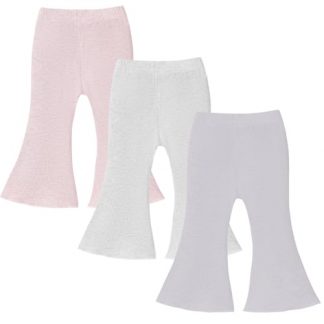 Adorable 3-Pack Baby Girl Flare Pants
