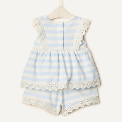Delicate Eyelet Top & Short Set for Toddlers and Baby Girls - Image 5