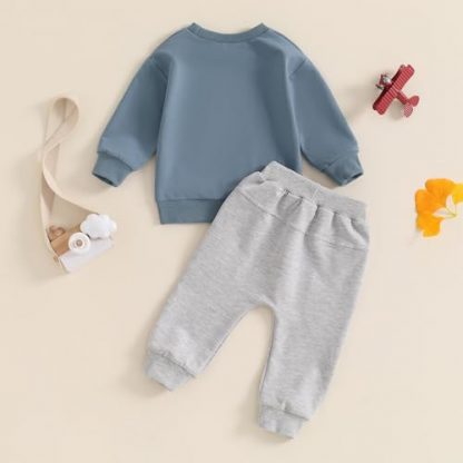 "Little Adventurer" Toddler Boy's Sweatshirt and Jogger Pants Set - Image 3