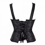 Captivating Black Corset Top Lingerie with Shoulder Straps - Plus Size Available - Image 3