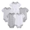 5-pack Grey Heather Bodysuits