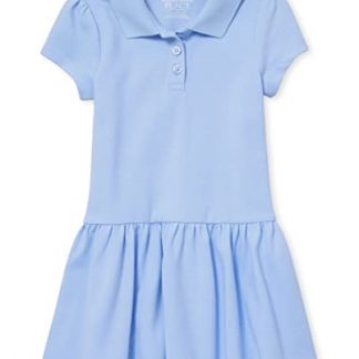 Classic Drop Waist Pique Polo Dress