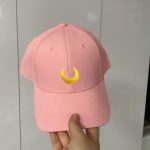 Unisex Lunar-Themed Baseball Cap in Pink - Image 3