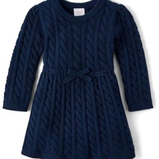Newborn's Long Sleeve Sweater Dress