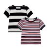 2 Piece Wide and Narrow Stripe