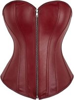 Women's Faux Leather Steampunk Corset Top