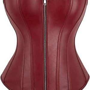 Women's Faux Leather Steampunk Corset Top
