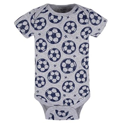 8-Pack Short Sleeve Baby Bodysuits in Sporty Colors - Image 5