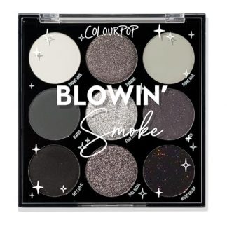 Smokey Silver Eyeshadow Palette: High-Pigment, Long-Lasting, Matte & Metallic