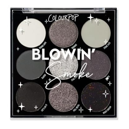 Smokey Silver Eyeshadow Palette: High-Pigment, Long-Lasting, Matte & Metallic
