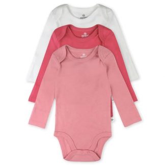Trio Pack of Soft Organic Cotton Bodysuits for Infants