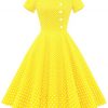 Light Yellow Small White Dot