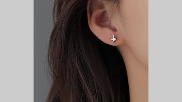Romantic Starlight Sterling Silver Stud Earrings - Image 7