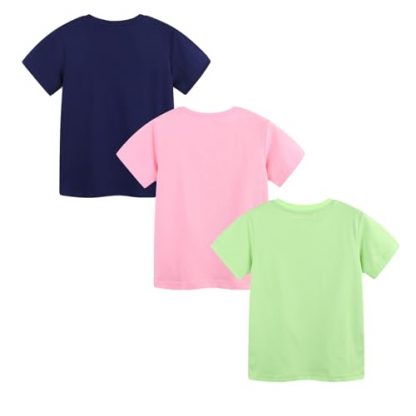 Trio of Comfortable Cotton T-Shirts for Girls - Image 2