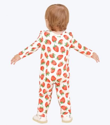 Charming Bamboo-Blend Baby Girl Jumpsuit with Ruffled Details - Image 5