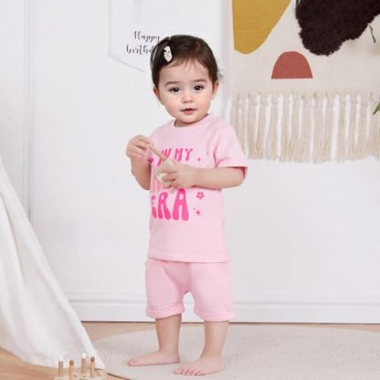"First Birthday Celebration Outfit Set for Baby Girl" - Image 3