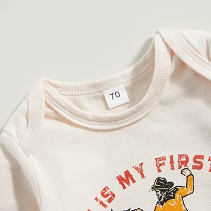 Western-Style Comical Infant Bodysuit - Image 4