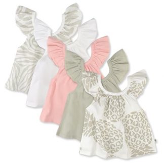 Eco-Friendly Multipack Puff Sleeve T-Shirts for Infants and Toddlers