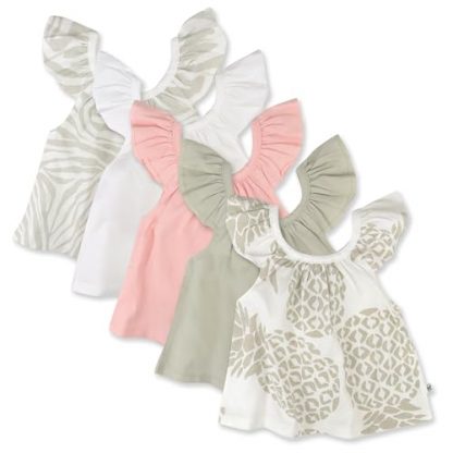 Eco-Friendly Multipack Puff Sleeve T-Shirts for Infants and Toddlers