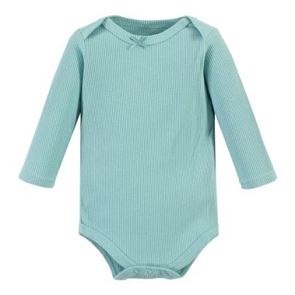 Cozy and Comfy Unisex Thermal Long Sleeve Bodysuits with Snowflake Design - Image 5
