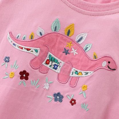 Adorable Dinosaur and Unicorn Themed T-Shirt - Image 3