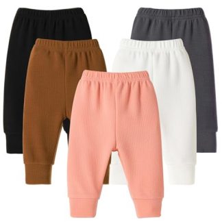 Cozy and Chic 5-Pack Baby Girl Jogger Pants