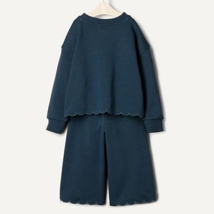 Cozy French Terry Pant and Top Set for Toddlers and Baby Girls - Image 5