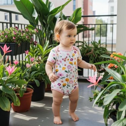 Ultra-Soft Bamboo Viscose Baby Bodysuits - Unisex Short Sleeve Pack - Image 4