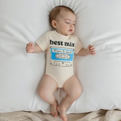 "Charming Baby Bodysuit with Humorous Lettering for Special Occasions" - Image 2