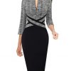 Black White Tweed+black