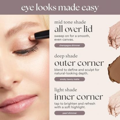 Pearl Shimmer Cream-to-Powder Eyeshadow Stick with Built-in Smudger - Image 5