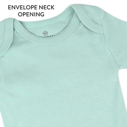 Adorable 5-Pack Organic Cotton Bodysuits for Baby Girls - Image 2