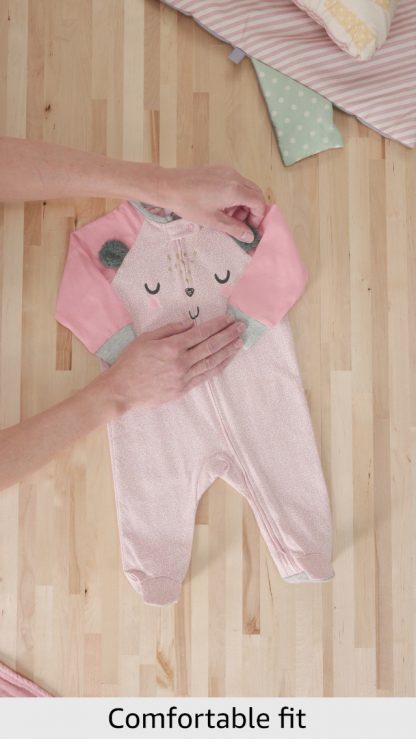 Cozy Comfort 4-Pack Baby Girl Footies - Image 7