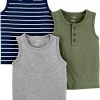 Grey Heather/Navy Stripe/Olive