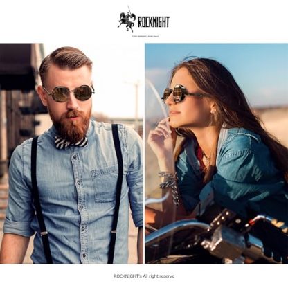 Vintage-Inspired Steampunk Polarized Sunglasses with UV400 Protection - Image 2