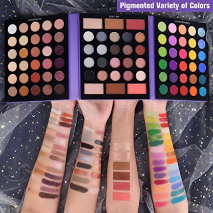 Vibrant Eyeshadow Palette & Brush Set, 86-Color - Image 2
