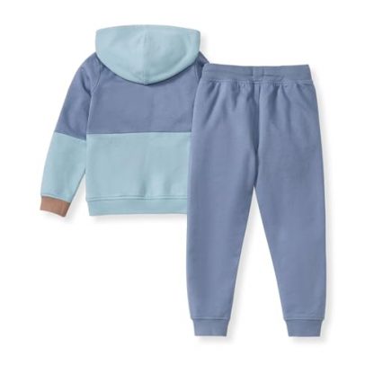Soft and Cozy Baby Boy's Hoodie and Pant Set, 100% Organic Cotton - Image 2