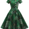Green Plaids Snowflake