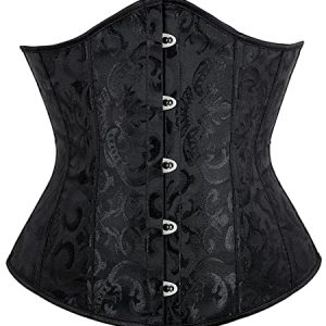 Elegant Brocade Underbust Corset and Waist Trainer