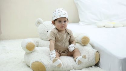 "Charming 6-Pack Baby Bodysuits: Soft Ribbed Cotton Rompers" - Image 7