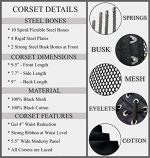 Heavy-Duty Underbust Mesh Corset with Steel Boning - Image 5