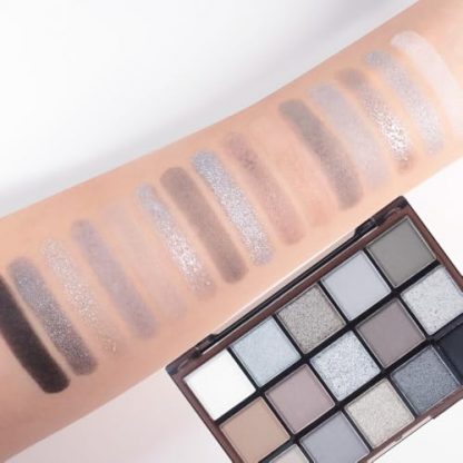 Smokey Black & Silver Eye Shadow Palette - Vegan and Cruelty-Free - Image 6