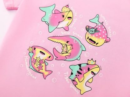 "Splashing Fun" Toddler Girls' Short-Sleeve Graphic T-Shirt - Ice Cream Print, Green Blouse - Image 3
