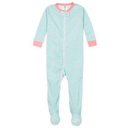 Sweet Dreams 4-Pack Baby Girl Footed Pajamas - Image 5